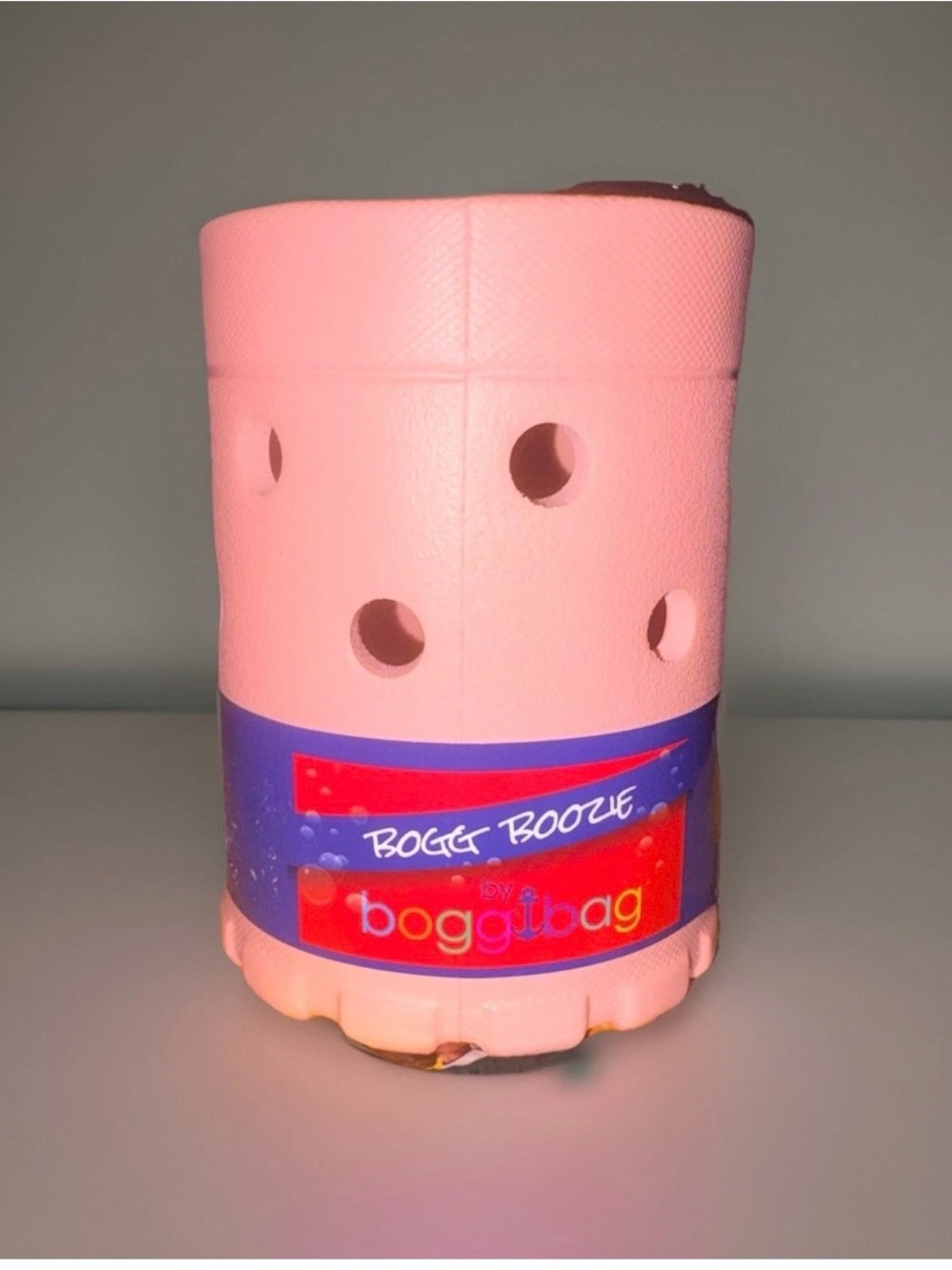Bogg Boozie Insulated Can Holder Pink Drink Cooler